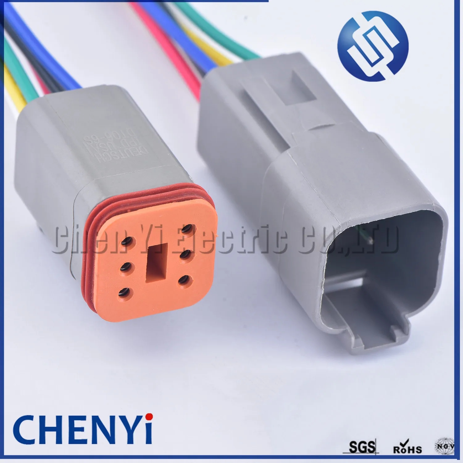 Deutsch DT series 6 Pin male female Auto Waterproof Connector DT06-6S DT04-6P Automotive Electrical Wire Harness pigtail Plug