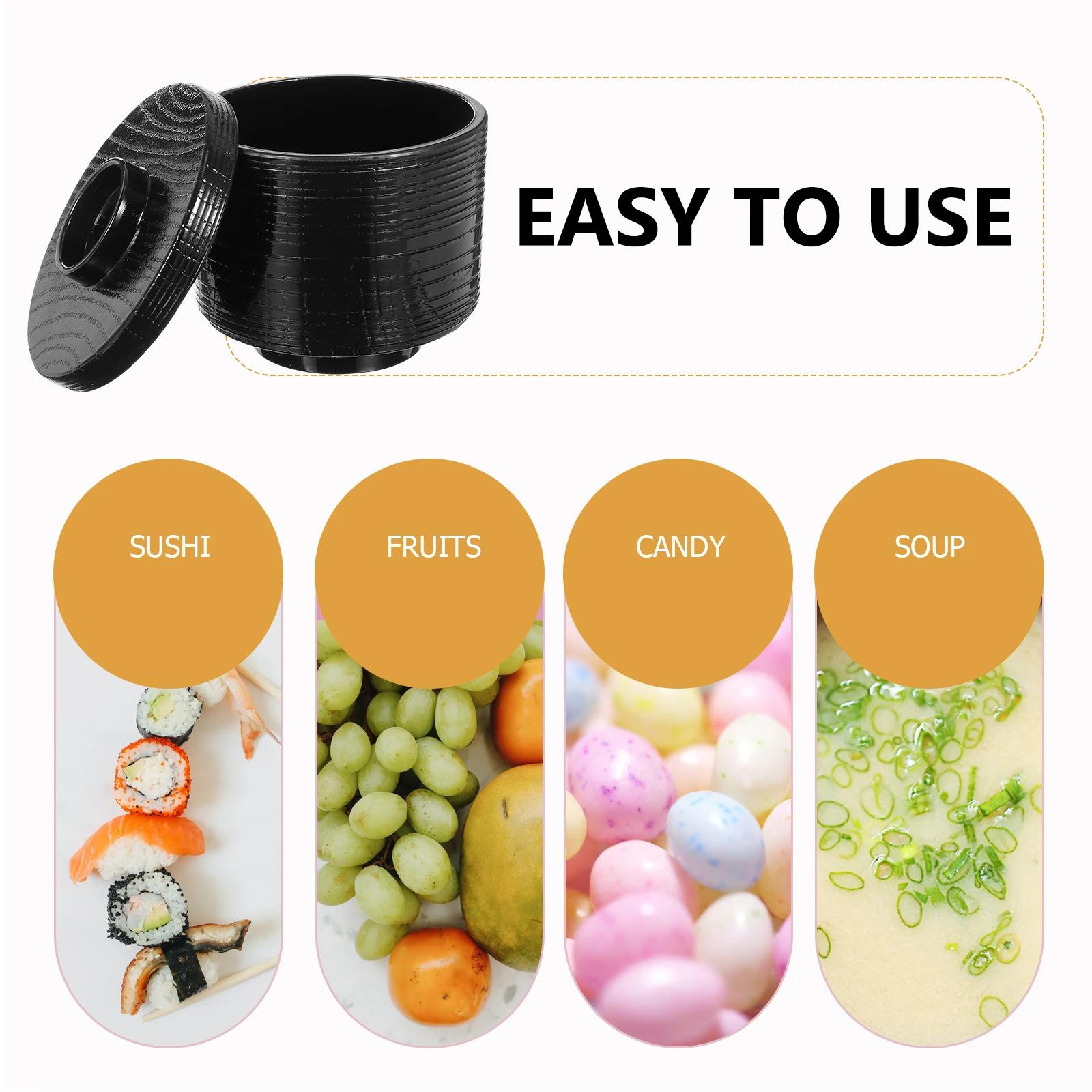 

1Pcs Miso Soup Bowl Japanese Style Perfect Size for Noodles Salad Snacks Kitchen Tableware Practical Restaurant Bowl