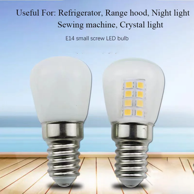 E14 Small Screw LED Bulb Refrigerator Range Hood Sewing Machine Crystal Chandelier Energy-saving Light Source  High Light Bulb