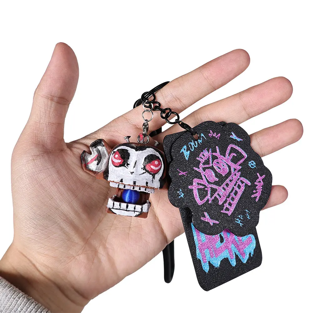 Fantasia Arcane Jinx Monkey KeyChain Game LoL TV 2 Cosplay Disfraz Costume Accessories Women Halloween Carnival Party Prop Gifts