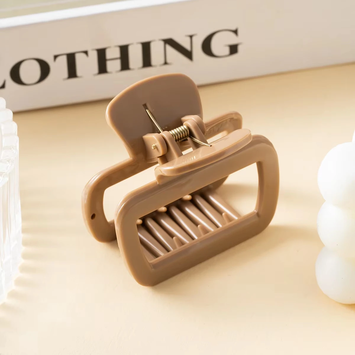 Trendy Suqare Weiche Silikon Haar Klaue Clips Flexible Anti Kollision Shark Clip Schutz Kopf Frauen Nicht Zerbrechlich Zubehör K – Detail 6