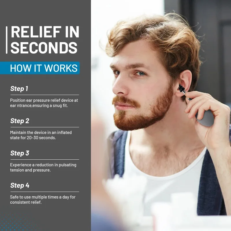 Ear Pressure Device Inners Ear Pressure Stimulations Tool Natural Stress Relief Relaxation Ear Massager
