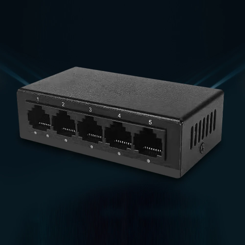 

5 Port Gigabit Ethernet Switch High Performance Smart Switcher Plastic/Metal Case Ethernet Splitter Network Switch Plug & Play