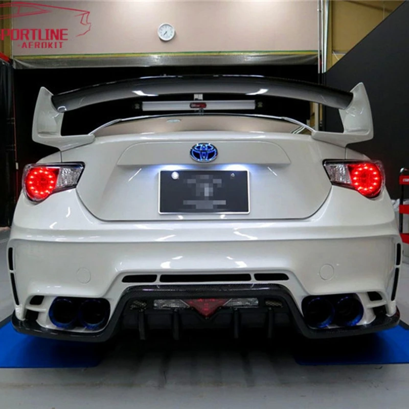 Car shape unpainted and color FRP Style GT 86 BRZ rear trunk spoiler for Subaru BRZ for Toyota 86 GT86