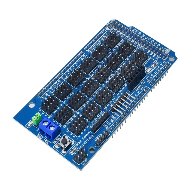Picture 5: For Arduino MEGA Sensor Shield V1.0 V2.0 Dedicated Expansion Development Board MEGA 2560 Sup IIC Bluetooth SD Robot Parts DIY
