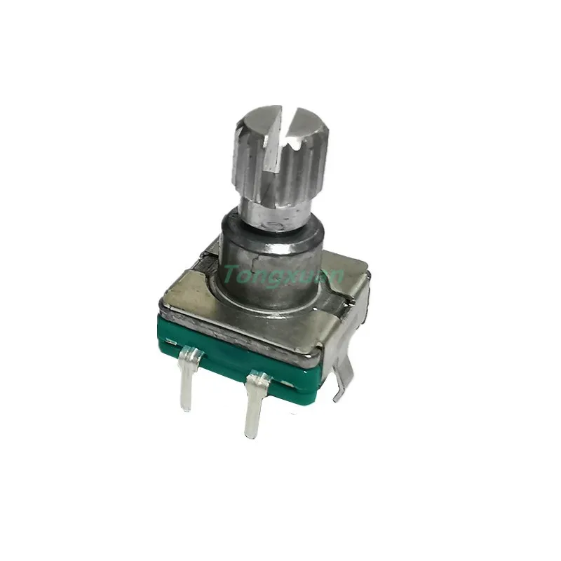 5pcs EC11 Encoder Switch With Push Button Switch 30 Position Rotary Encoder Code Switch 5pin Plug-in Type 12.5mm Half Shaft