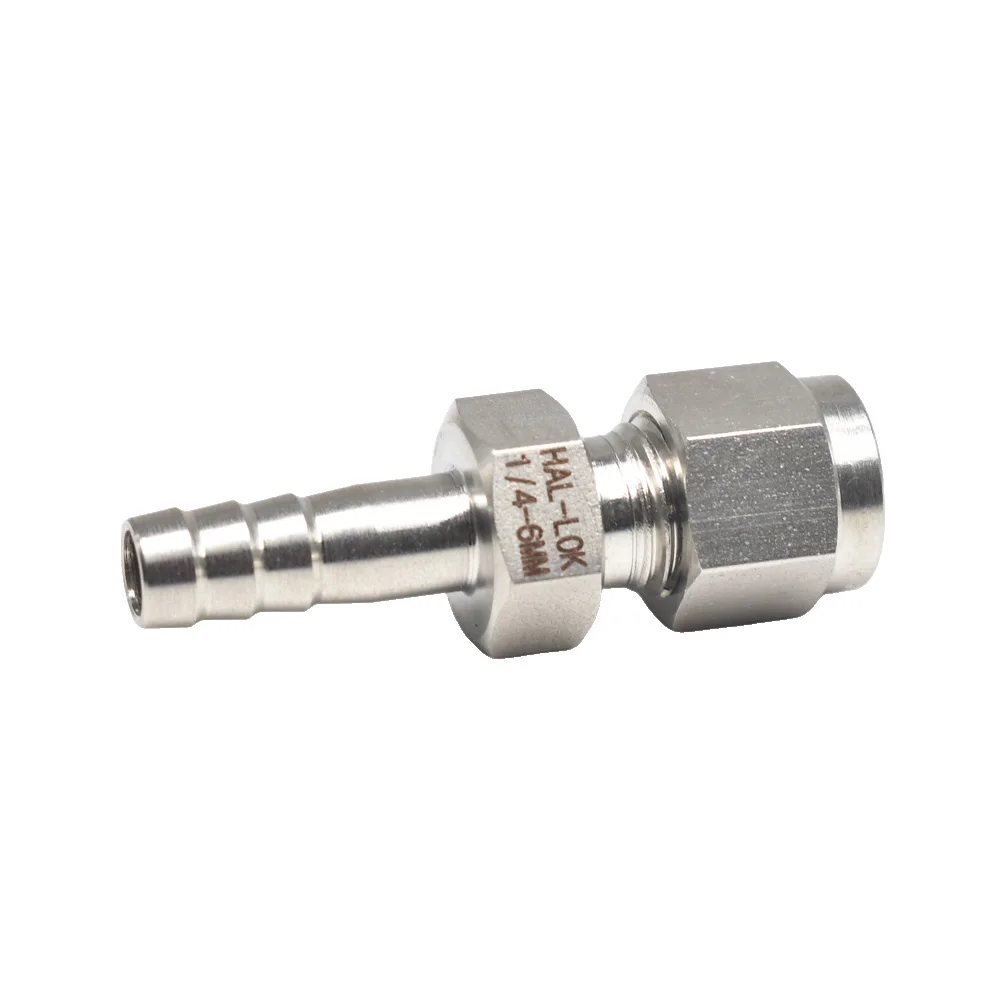 Stainless Steel Hose Barb Compression Fitting 8mm X 3/8