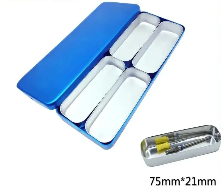 Placement Box for Cleaner Bit Sterilizer Metal Case Endo Files Holder Box Autoclave Sterilizer Case Tool