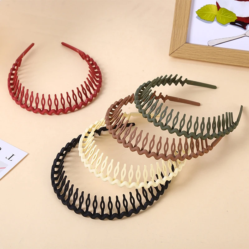 Fashion Matte Hair Hoop Non-Slip HairBand Female All-Match Press Hair Head Buckle Bezel Headband Girl Serrated Hair Accessories