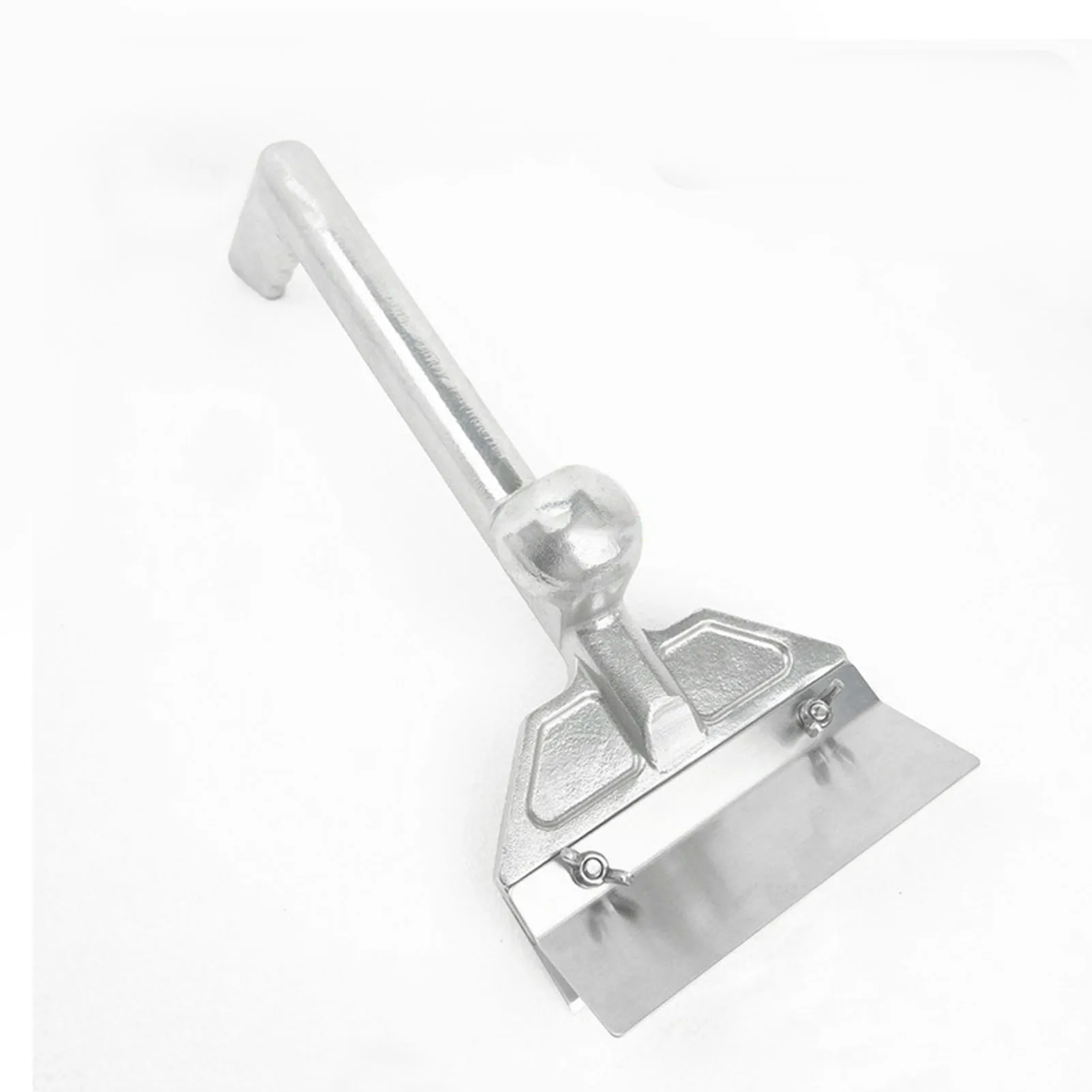 Set raschietto per griglia Manico ergonomico Protezione antispruzzo Raschietto per piastra resistente con 4 lame di ricambio per ristorante Outd