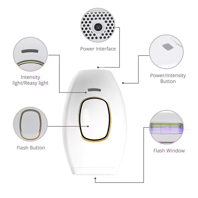 Laser Pulse Hair Removal Device Gentle and Non-Irritating for Men and Women Household Whole Body Armpit Hair Removal Device view 3