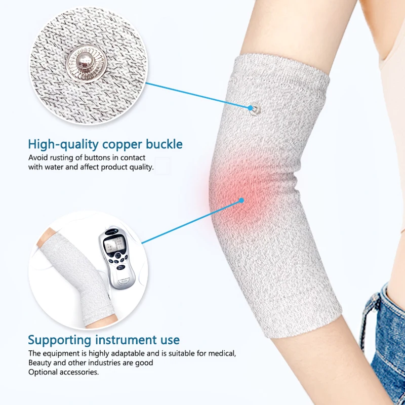 Electrode Silver Fiber Gloves Socks Bracers ​for TENS Body Massager Knee Protectors Muscle Unit Body Massage Device Accessories