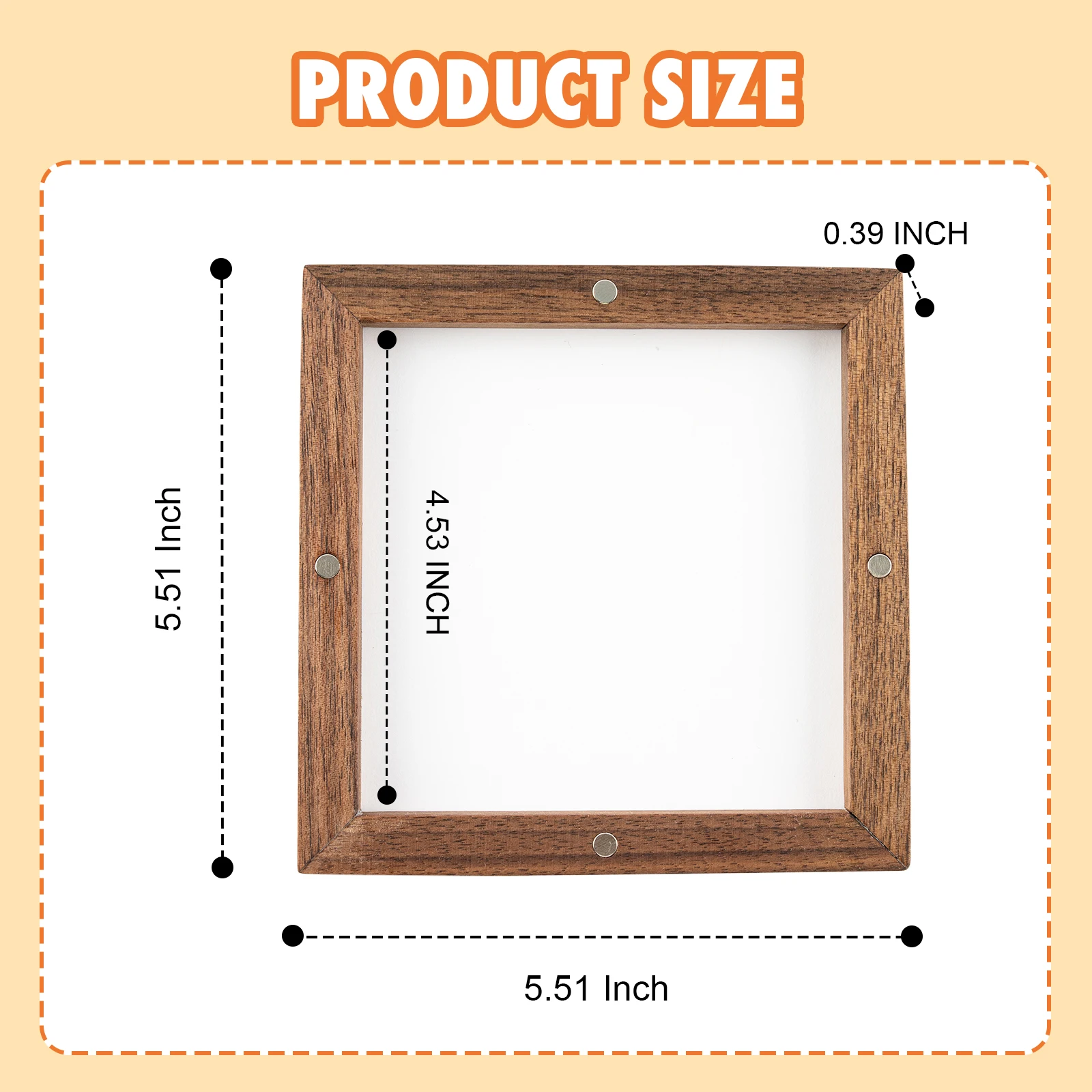 Magnetic Cookie Stencil Holder Wood Cookie Frame for Royal Icing Sugar Cookie Cake Dessert Airbrushing Decoration Cooking