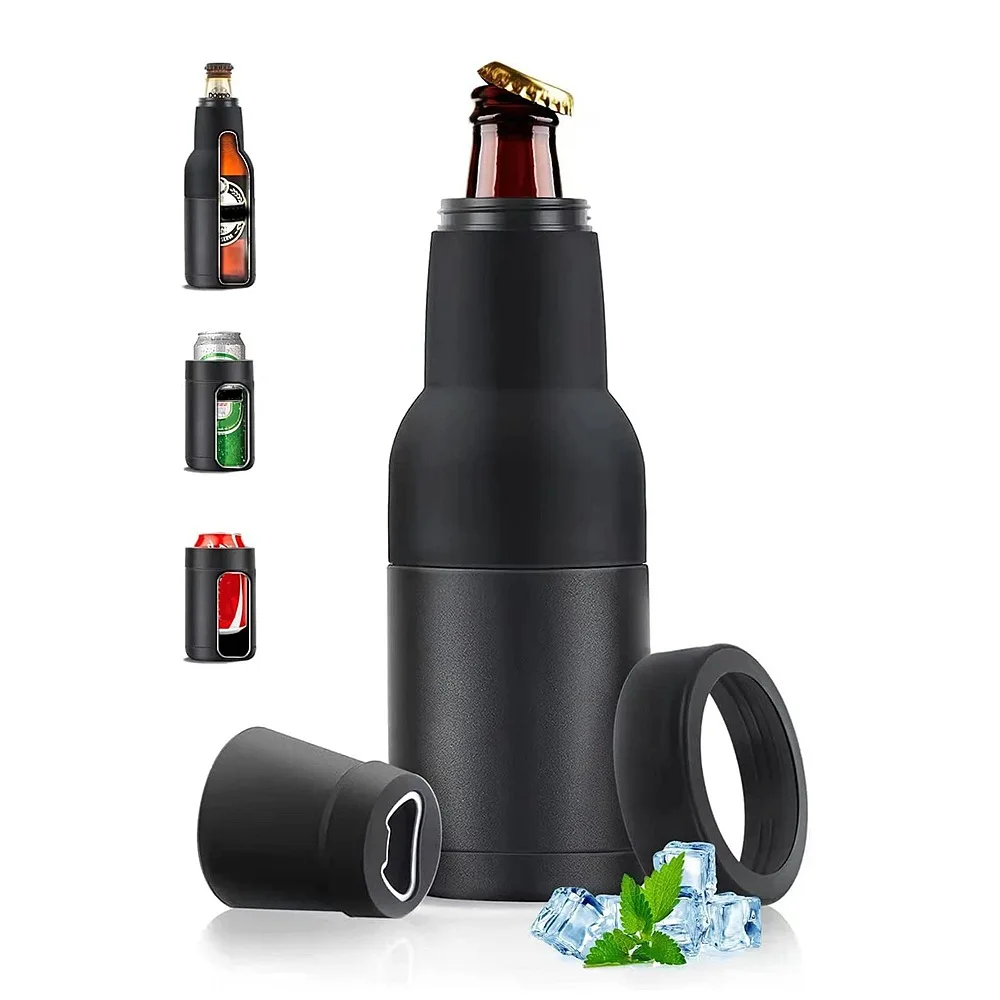 

12oz 304 Stainless Steel Coke Can Beer Cold Storage Tank with Bottle Opener Double-layer Vacuum Insulated Thermos Bottle Cooler