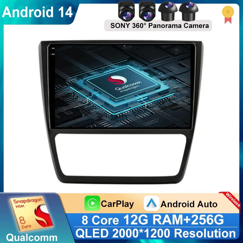 

Car Radio Android 14 For Volkswagen SKODA Octavia 2 A5 2007 - 2014 GPS Carplay Multimedia Player Navigation Stereo Auto No 2din