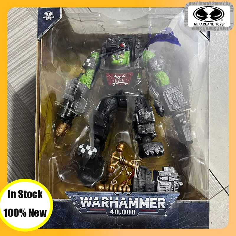 Original McFarlane Toys Warhammer 40000 Ork Meganob Action Figure Toys Model Christmas Gifts