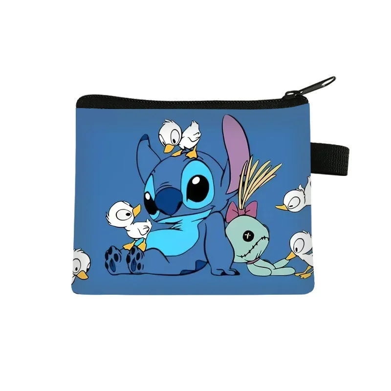Disney Stitch Cartoon Coin Purse for Kids Children Boys Girls Elementary Students New Cute Fashion Storage Bag Daily Use