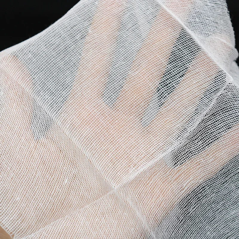 10 Sheets/Bag White Gauze Sterilized Disposable Absorbent Cotton Gauze Wound Dressing Bandage Breathable First Aid Skin Patch