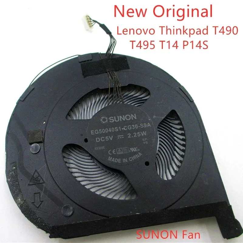 New Original laptop CPU cooling fan for Lenovo ThinkPad t490 t495 T14 p14s t490s t495s eg500 40s1-cg30-s9a fan EG50040S1-CG50-S9