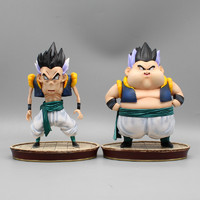 18cm Anime Figure Dragon Ball Z Gotenks Fat Thin Gotenks Statue GK PVC Action Figure Collection Model Toys for Children