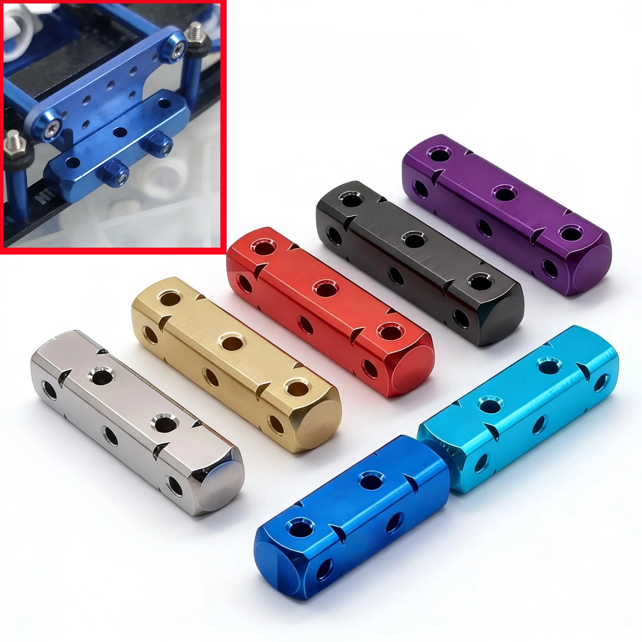 8g 8x8x32mm Weighted Bar for Tamiya Mini 4WD MA/AR/VZ/S-II, Aluminum Balance Damper Upgrade Parts
