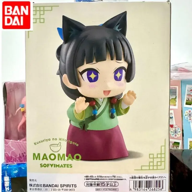 Bandai Anime Banpresto Sofvimates De Mao Mao Apotheker Nieuws Figuur Model Collector Beeldje Decoratie Gift Kid Speelgoed Ornament