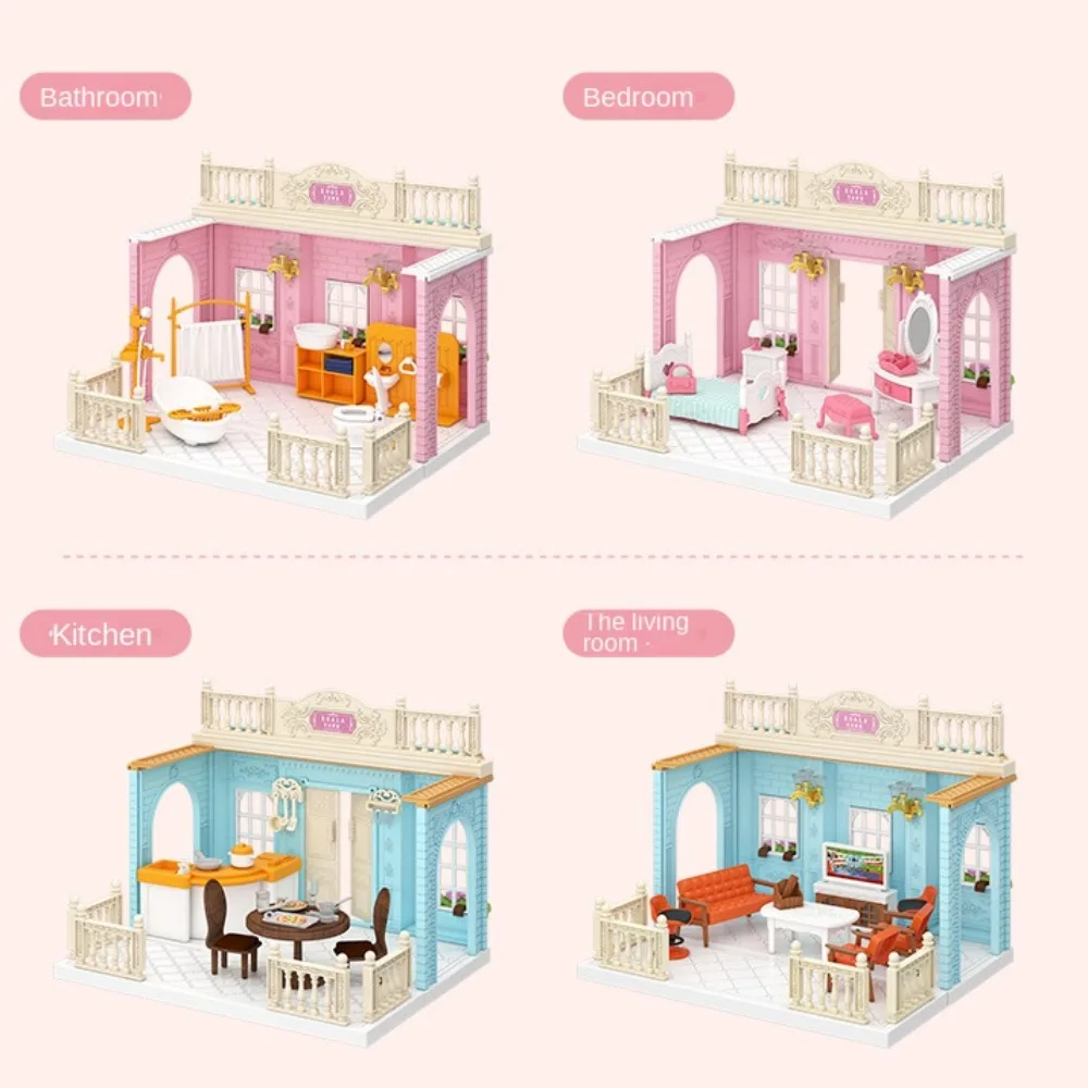 Scène Model Poppenhuis Meubels Miniatuur Speelgoed Diy Speelgoed Slaapkamer Miniatuur Poppenhuis Accessoires Badkamer Bloemist