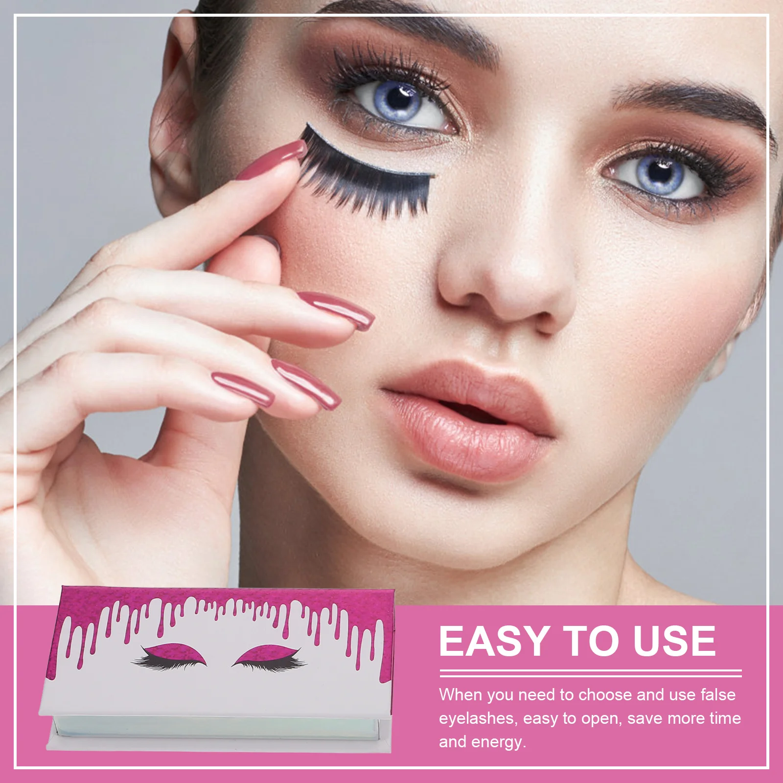 กล่องใส่ขนตาปลอม 2 ชิ้น ดีไซน์ทันสมัย แข็งแรง ทนทาน จัดระเบียบขนตาได้อย่างเป็นระเบียบ เหมาะสำหรับการเปลี่ยนขนตา