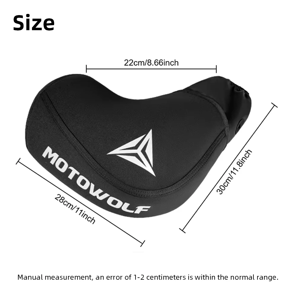 1 Pair Motorcycle Handlebar Muffs Winter Cycling Gloves Waterproof Handle Bar Mitts Snowmobile E-Bike Motorbike Thermal Gloves
