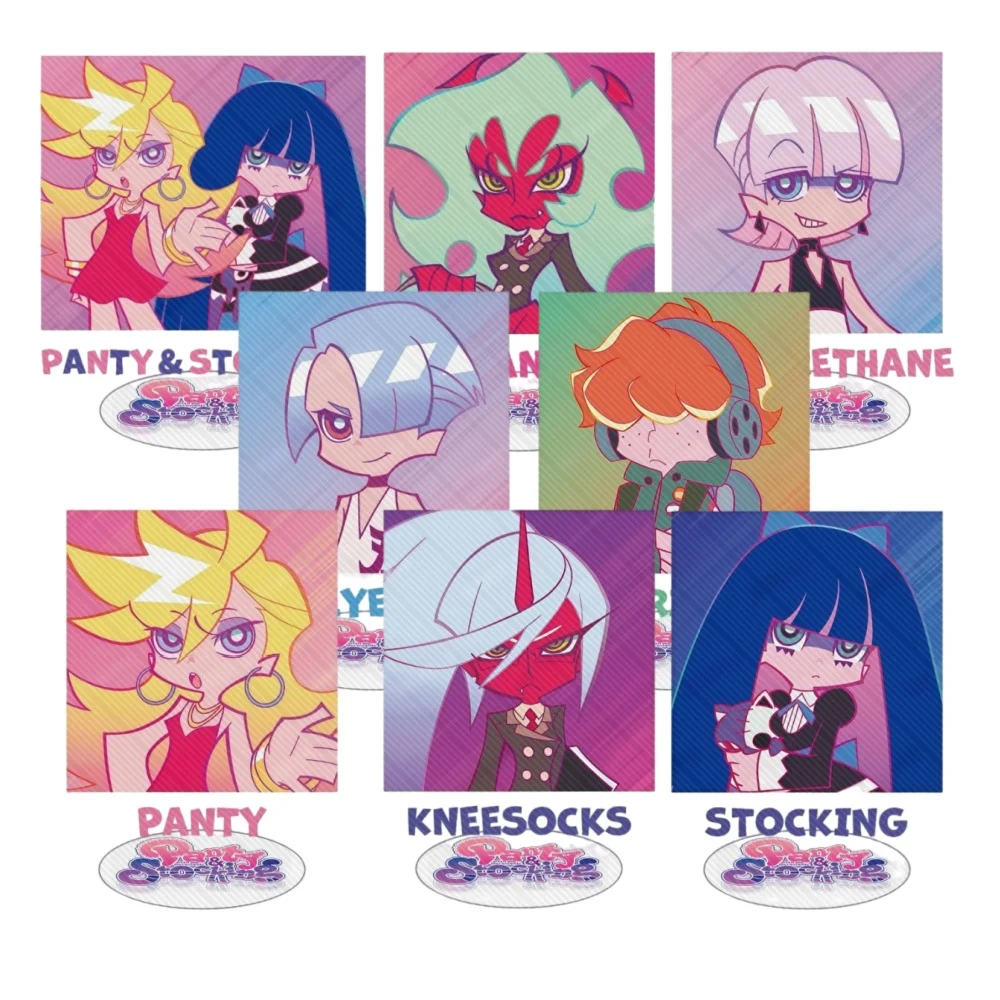 

15CM Hot Anime Panty & Stocking Acrylic Stand Model Cosplay Characters Ornament Accessories Goods Christmas Gifts