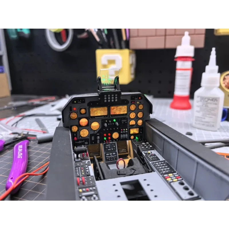 Simulation Cockpit, with Standard HUD Light Set  RC Plane Interior for Freewing 70/80mm JL-8 K-8 EDF Jet RC Airplane