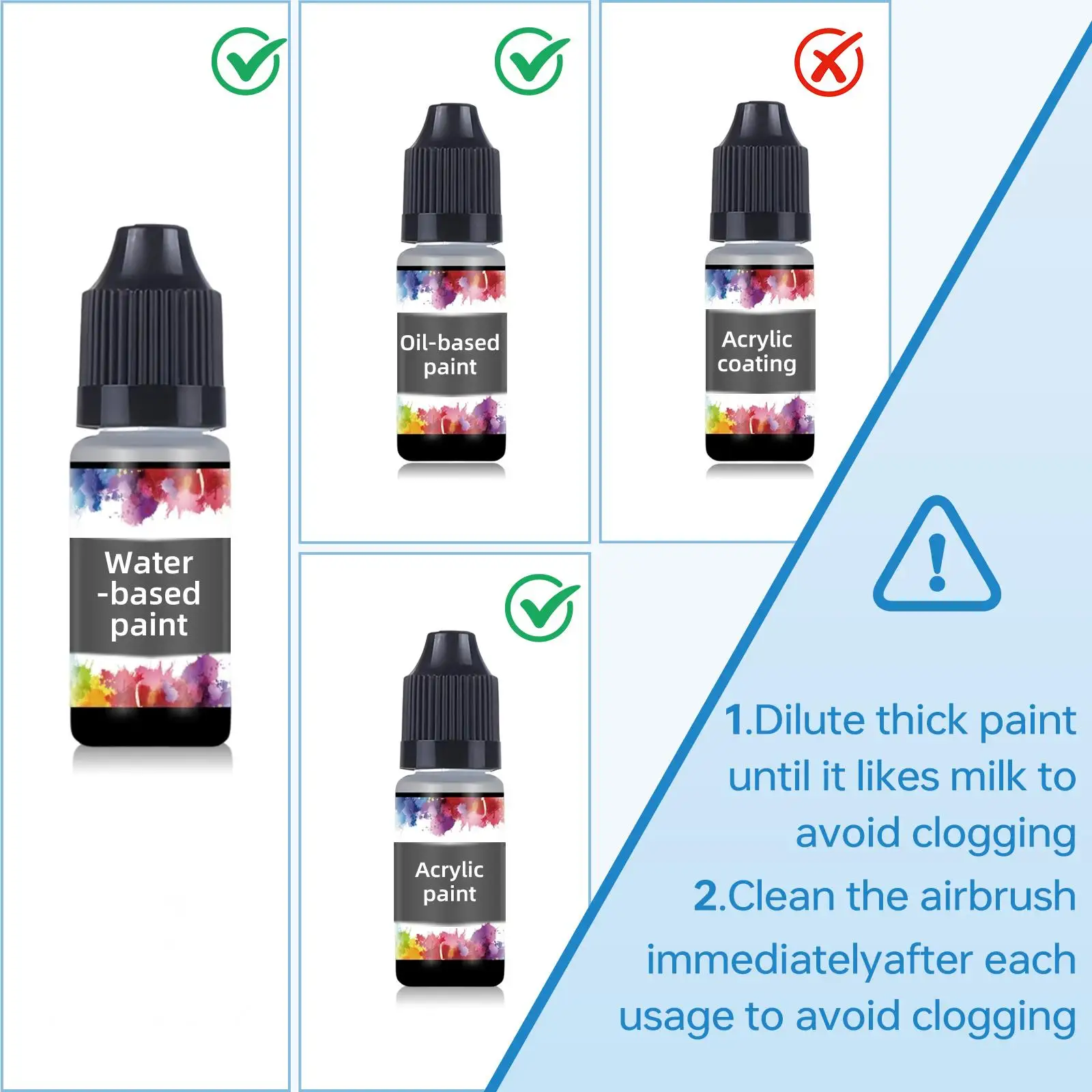 Nasedal  Dual-action 2cc/5cc/13cc Airbrush kit NT-116AK (0.2/0.3/0.5mm )  NT-183 (0.3/0.5/0.8) For Painting Cars Air Brush pray