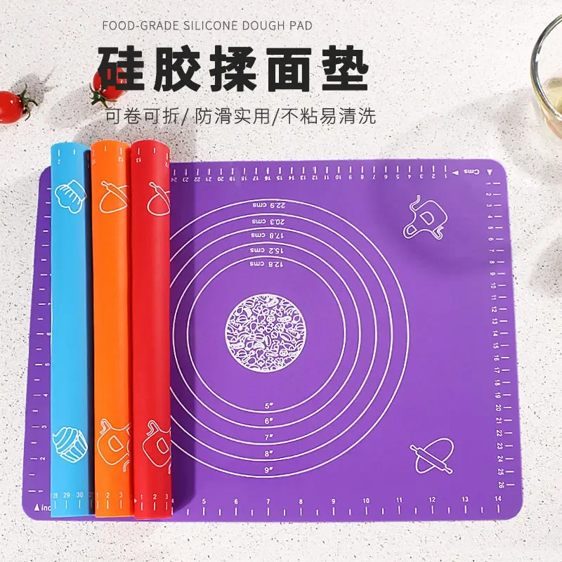 Silicone Baking Mat Non Stick Baking Pastry Mat Kneading Rolling Dough Pad Sheet Kitchen Tools