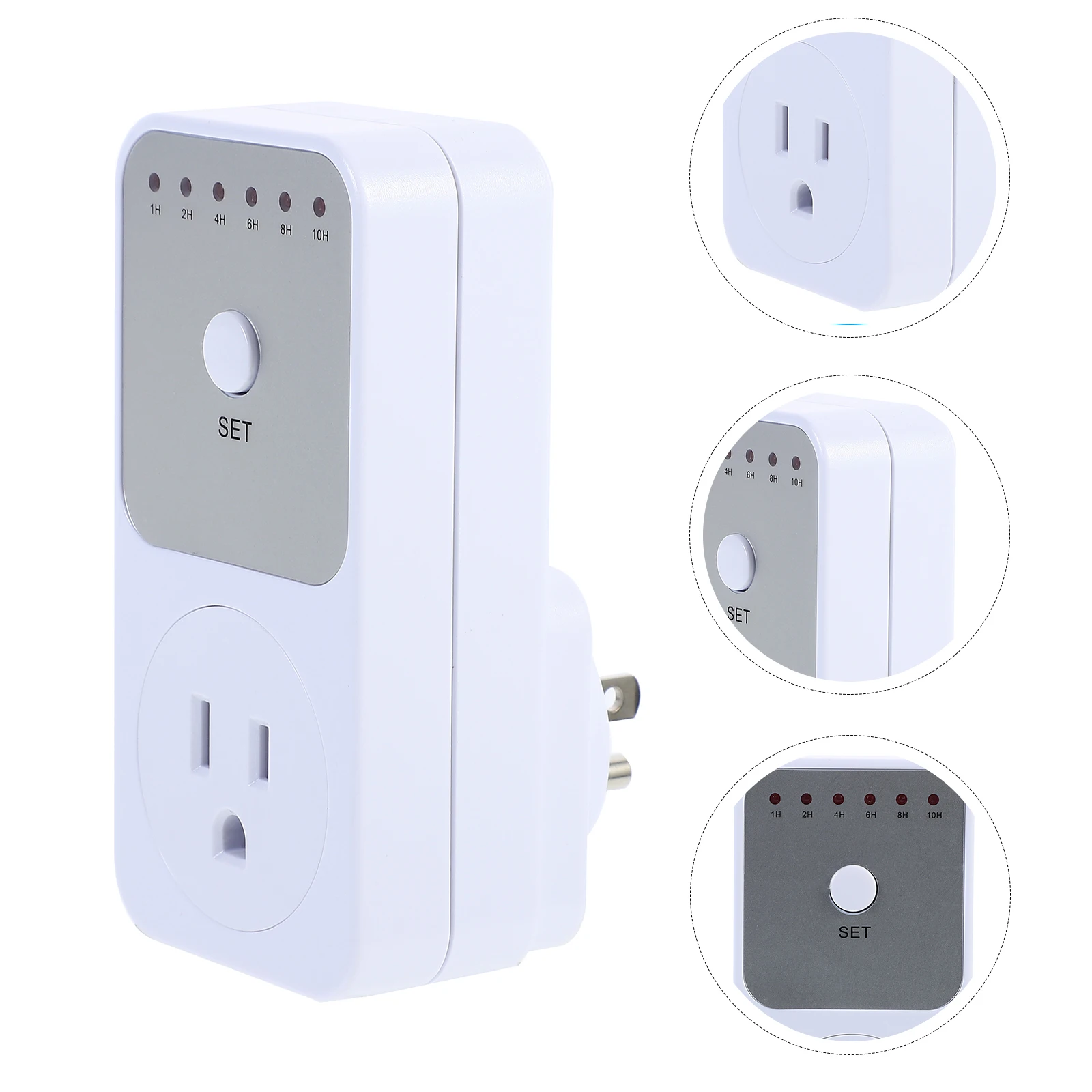 

Countdown Timer Outlet 1-10H Auto Shut Off Mechanical Socket Programmable Wall Plug Timer Energy Saver Home Kitchen Bar Use