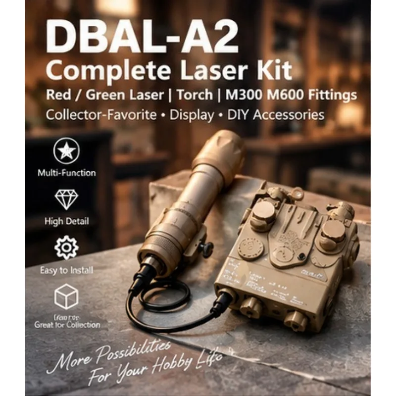 DBAL‑A2 Red Green Light Torch Hobby Collectible Fittings M300 M600 Model Decorative Display Ornament