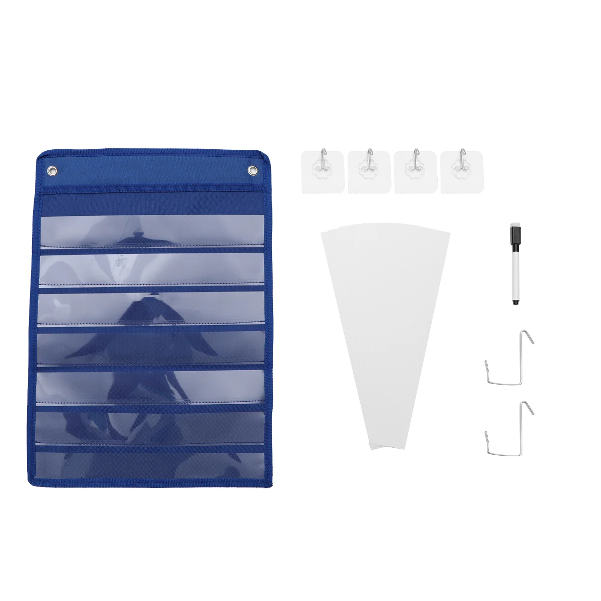 Sticker Magnetic Whiteboard for Fridge File Holder Blank Classroom Pocket Chart