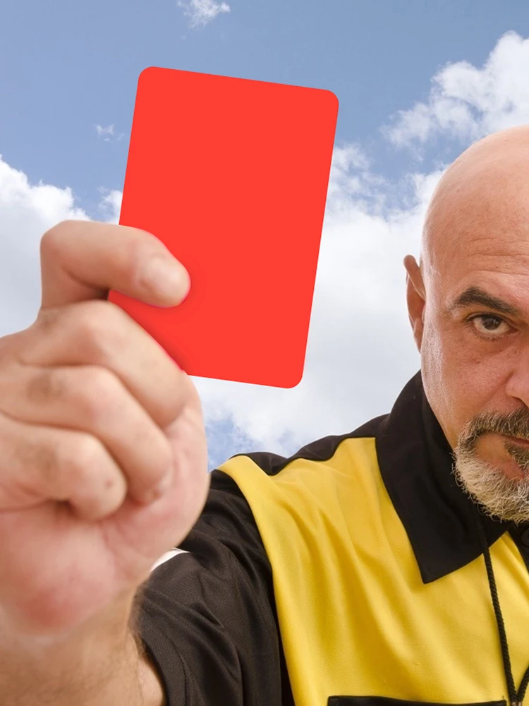 Carte rouge classique Texture délicate PVC arbitre de Football cartes rouge jaune Match de Football outil d'arbitre d'entraînement 8x11cm
