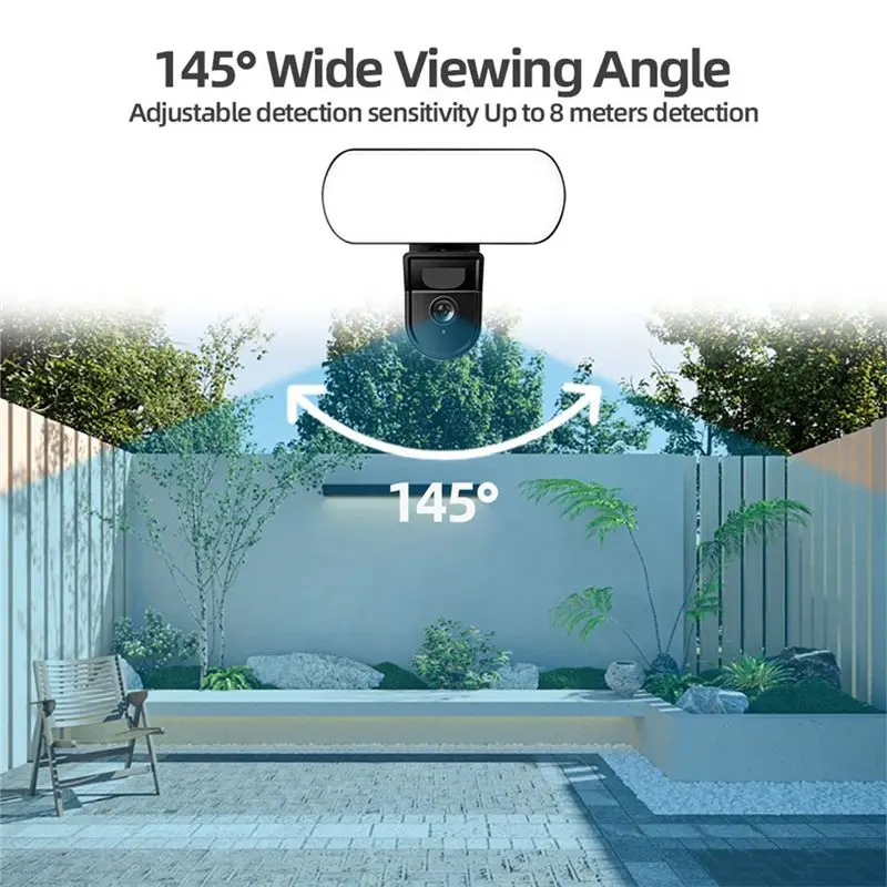 [B24B!】 Tuya Outdoor Floodlight Camera 3MP Wifi Garden Wall Lamp Waterproof Security Protection Surveillance Smart Sensor Light