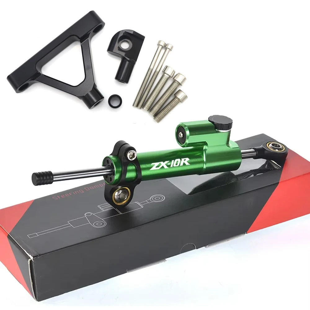 

Universal motorcycle adjustable steering damper stabilizer for Kawasaki ZX10R ZX 10R ZX10 R 2004 2005