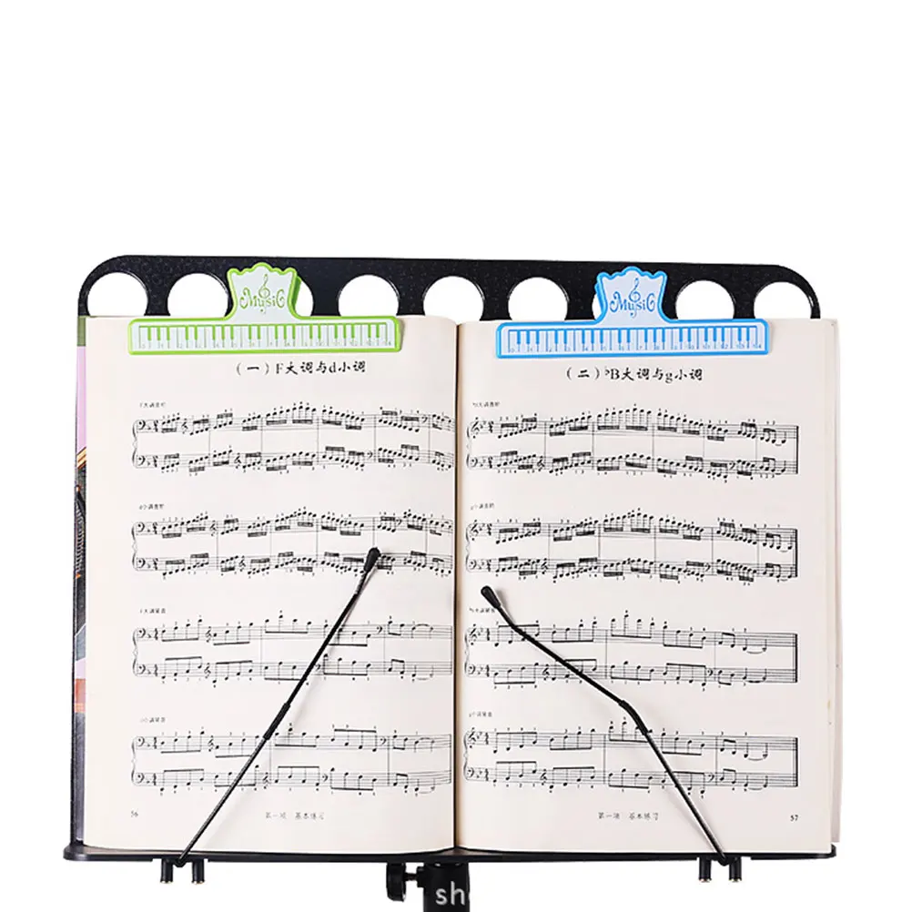 

5pcs Music Clips Durable Plastic Book Clip Plastic Page Holders For Piano Scores Sheet Music Guitar Accessories