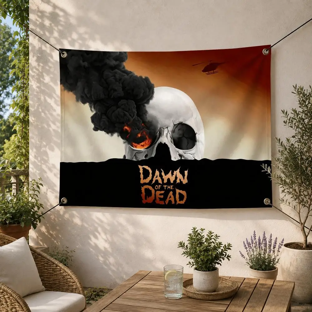 Movie Horror D-Dawn Of The Dead Flags Decorative Flag Banner for Outdoor Garden Yard Camping Party Home Wall Hanging Decor