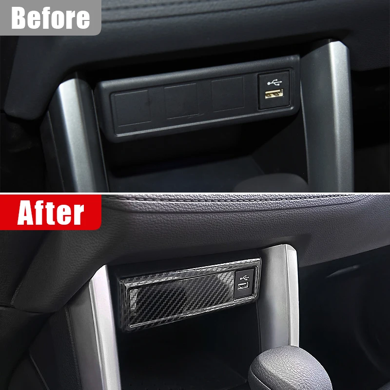 For Toyota Corolla Cross XG10 2021 2022 2023 Hybrid Stainless Car Central Control USB Frame Cover Case Trim Sticker Accessories