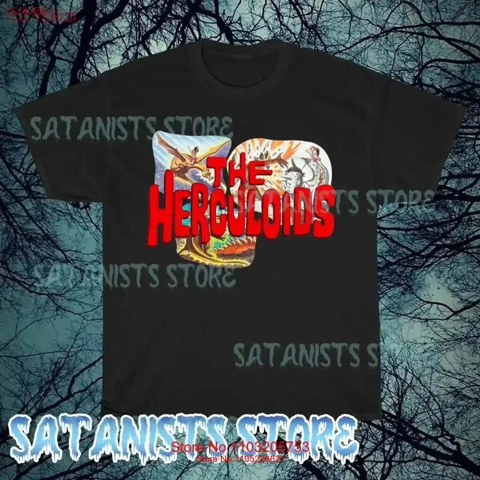 Novo os herculoides dos desenhos animados programa de tv logotipo camiseta masculina tamanho engraçado s a 5xl vintage lavado elegante versátil confortável vintage