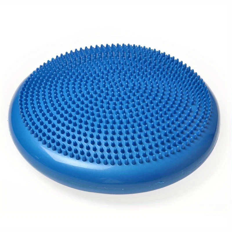 1pc Inflatable Balance Cushion, With Air Pump, Thickened Explosion-proof Soft Cushion, For Yoga Massage, Workout