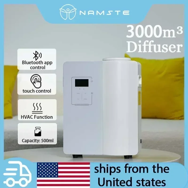 

NAMSTE 3000m³ New Electric Bluetooth PerfumeAroma Diffuser Hotel Essential Oils Flavoring Air Freshener 500ML HVAC Shop Gym