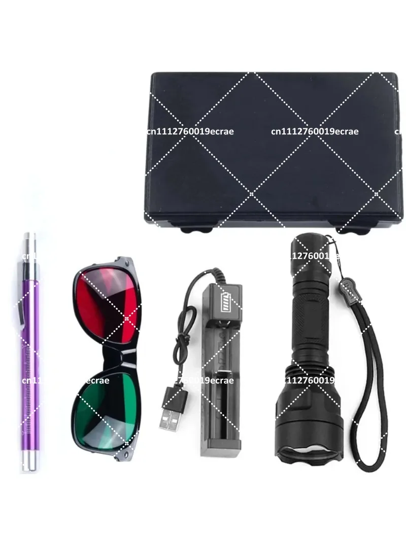Ophthalmic Metal 4 Dot Test Light Red Green Glasses Torch Penlight Vision Tester