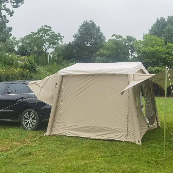 Pickup Inflatable Truck Bed Tent Portable All-Weather Camping Shelter Rear Car Rooftop Awning Lightweight Outdoor Travel