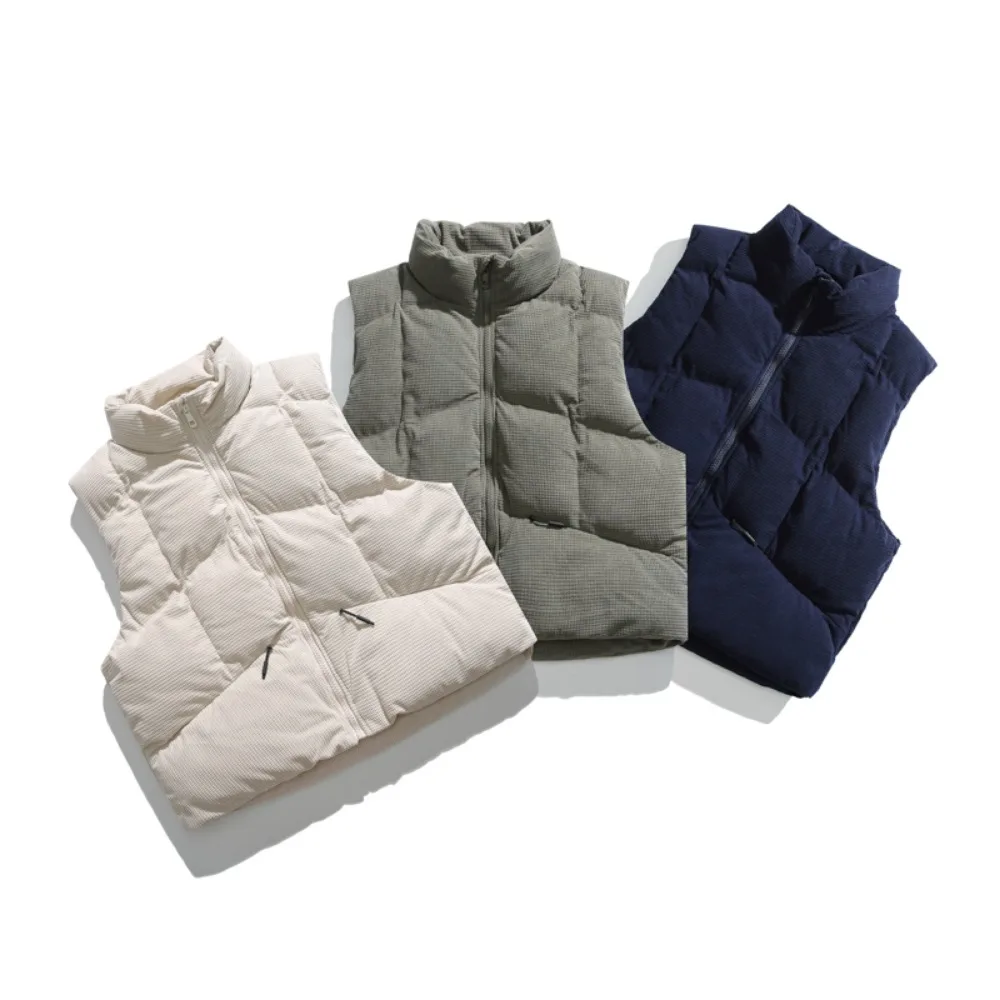 

Cotton coat stand collar plaid vest men's work jacket comfortable and warm winter new top