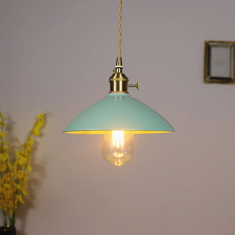 Nordic minimalist hammer patterned glass pendant light Japanese retro entrance balcony personalized homestay light