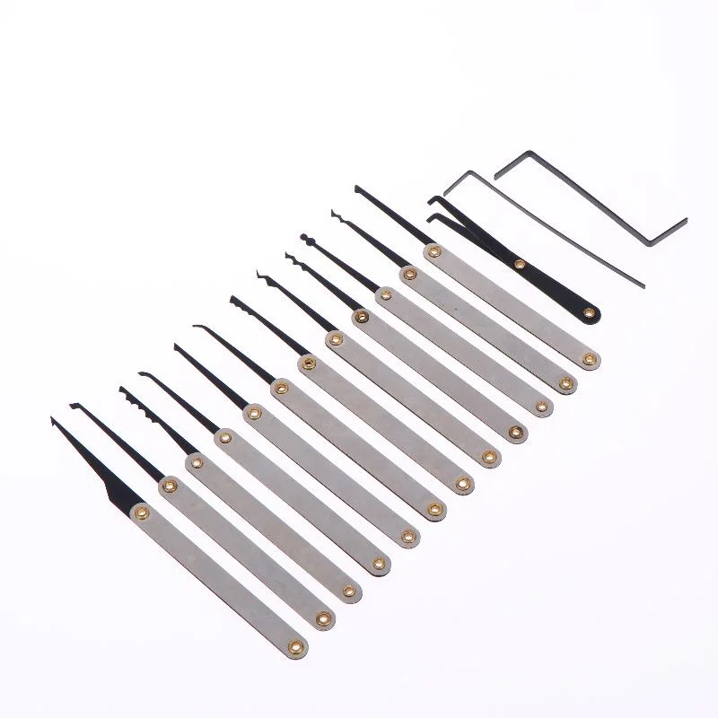 15PCS Lock Service Training Tools Kit With Transparent Practice Padlock Compact Complete Key Solution For DIY Learning